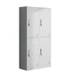 Metal Matte Finish Wardrobe with Hinged Door Modern Style Storage Cabinet