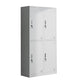 Metal Matte Finish Wardrobe with Hinged Door Modern Style Storage Cabinet