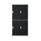 Metal Matte Finish Wardrobe with Hinged Door Modern Style Storage Cabinet