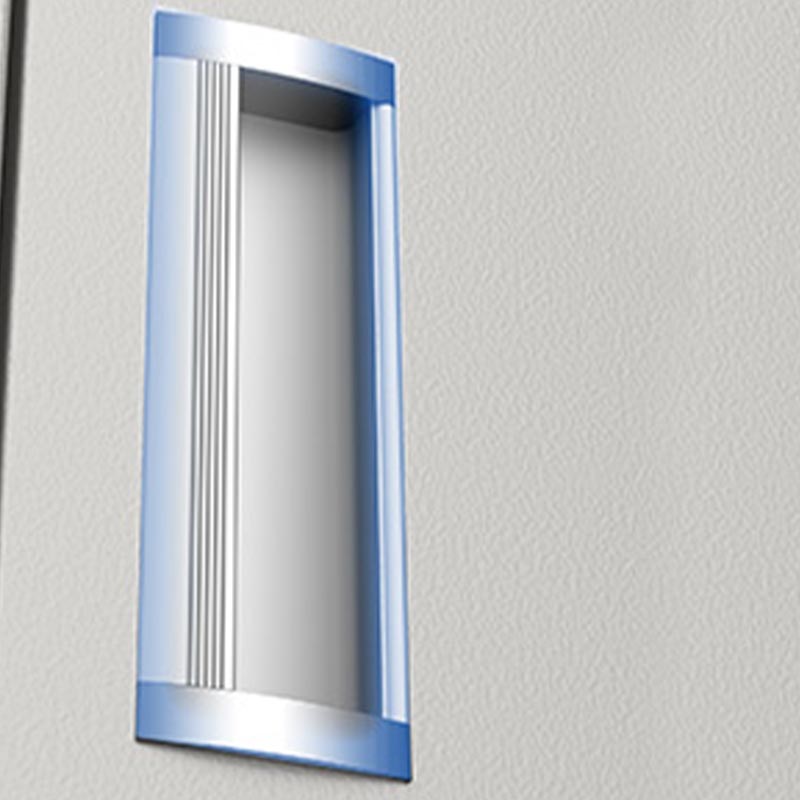 Metal Matte Finish Wardrobe with Hinged Door Modern Style Storage Cabinet