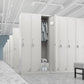 Metal Matte Finish Wardrobe with Hinged Door Modern Style Storage Cabinet