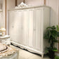 Traditional Wardrobe Armoire White Wooden Wardrobe Cabinet with Legs Clearhalo 'Armoires & Wardrobes' 'armoires_wardrobes' 'Bedroom Furniture' 'furn' 'furn_armoires_wardrobes' 'Furniture' 5493198