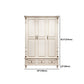 Traditional Wardrobe Armoire White Wooden Wardrobe Cabinet with Legs Clearhalo 'Armoires & Wardrobes' 'armoires_wardrobes' 'Bedroom Furniture' 'furn' 'furn_armoires_wardrobes' 'Furniture' 5493200