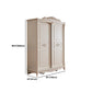 Traditional Wardrobe Armoire White Wooden Wardrobe Cabinet with Legs Clearhalo 'Armoires & Wardrobes' 'armoires_wardrobes' 'Bedroom Furniture' 'furn' 'furn_armoires_wardrobes' 'Furniture' 5493202