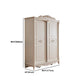Traditional Wardrobe Armoire White Wooden Wardrobe Cabinet with Legs Clearhalo 'Armoires & Wardrobes' 'armoires_wardrobes' 'Bedroom Furniture' 'furn' 'furn_armoires_wardrobes' 'Furniture' 5493203