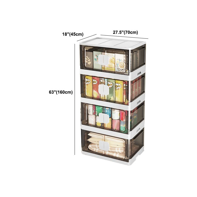 Hinged Storage Cabinet Contemporary Non-Hanging Wardrobe Closet