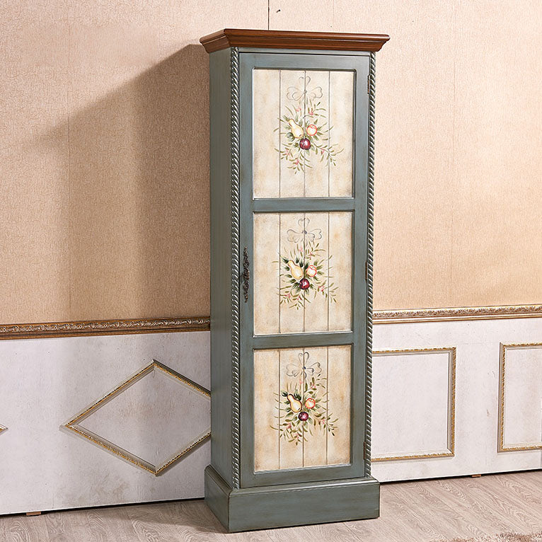 Wood Matte Finish Storage Cabinet with Hinged Door Coastal Cabinet for Home Clearhalo 'Armoires & Wardrobes' 'armoires_wardrobes' 'Bedroom Furniture' 'furn' 'furn_armoires_wardrobes' 'Furniture' 5493233