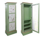 Wood Matte Finish Storage Cabinet with Hinged Door Coastal Cabinet for Home 24"L x 22"W x 71"H Green Clearhalo 'Armoires & Wardrobes' 'armoires_wardrobes' 'Bedroom Furniture' 'furn' 'furn_armoires_wardrobes' 'Furniture' 5493235