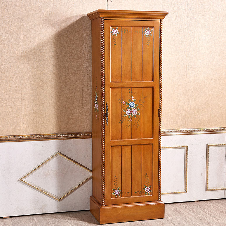 Wood Matte Finish Storage Cabinet with Hinged Door Coastal Cabinet for Home Clearhalo 'Armoires & Wardrobes' 'armoires_wardrobes' 'Bedroom Furniture' 'furn' 'furn_armoires_wardrobes' 'Furniture' 5493247