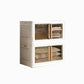 White Storage Cabinet Contemporary Hinged Wardrobe Cabinet for Bedroom