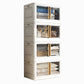 White Storage Cabinet Contemporary Hinged Wardrobe Cabinet for Bedroom