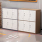 Modern Hinged Storage Cabinet Steel Non-Hanging Wardrobe Armoire
