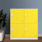 Modern Hinged Storage Cabinet Steel Non-Hanging Wardrobe Armoire