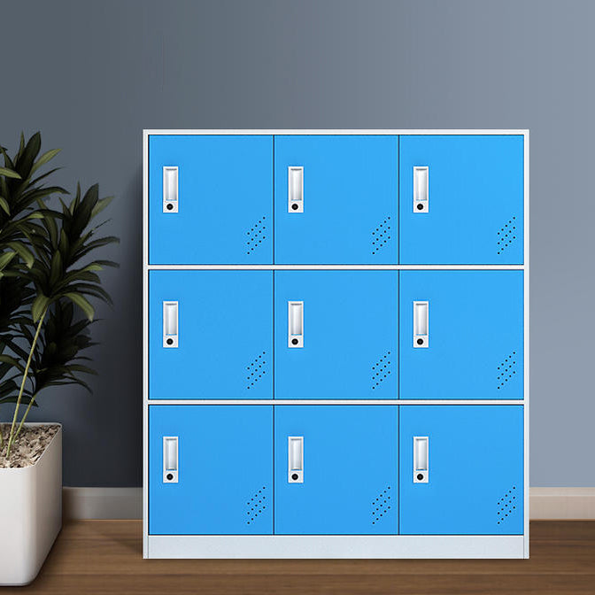 Modern Hinged Storage Cabinet Steel Non-Hanging Wardrobe Armoire