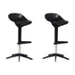 Modern Adjustable Height Counter Stool Plastic Footrest Bar Stool Black 2 Piece Set Clearhalo 'Bar Furniture' 'Bar Stools' 'bar_stools' 'furn' 'furn_bar_stools' 'Furniture' 'Kitchen & Dining Furniture' 5493390