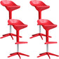 Modern Adjustable Height Counter Stool Plastic Footrest Bar Stool Red 4 Piece Set Clearhalo 'Bar Furniture' 'Bar Stools' 'bar_stools' 'furn' 'furn_bar_stools' 'Furniture' 'Kitchen & Dining Furniture' 5493399