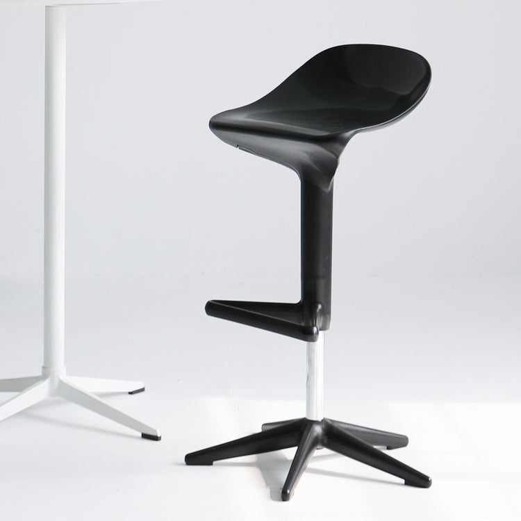 Modern Adjustable Height Counter Stool Plastic Footrest Bar Stool Clearhalo 'Bar Furniture' 'Bar Stools' 'bar_stools' 'furn' 'furn_bar_stools' 'Furniture' 'Kitchen & Dining Furniture' 5493400