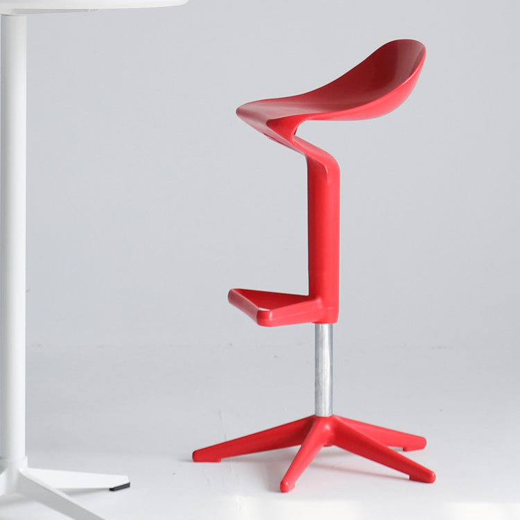 Modern Adjustable Height Counter Stool Plastic Footrest Bar Stool Clearhalo 'Bar Furniture' 'Bar Stools' 'bar_stools' 'furn' 'furn_bar_stools' 'Furniture' 'Kitchen & Dining Furniture' 5493404