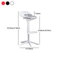 Modern Adjustable Height Counter Stool Plastic Footrest Bar Stool Clearhalo 'Bar Furniture' 'Bar Stools' 'bar_stools' 'furn' 'furn_bar_stools' 'Furniture' 'Kitchen & Dining Furniture' 5493408