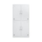 Steel White Storage Cabinet Contemporary Cabinet with Hinged Door Clearhalo 'Armoires & Wardrobes' 'armoires_wardrobes' 'Bedroom Furniture' 'furn' 'furn_armoires_wardrobes' 'Furniture' 5493418