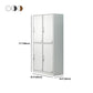 Contemporary Steel Storage Cabinet Hinged Wardrobe Armoire for Home Clearhalo 'Armoires & Wardrobes' 'armoires_wardrobes' 'Bedroom Furniture' 'furn' 'furn_armoires_wardrobes' 'Furniture' 5493461