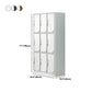 Contemporary Steel Storage Cabinet Hinged Wardrobe Armoire for Home Clearhalo 'Armoires & Wardrobes' 'armoires_wardrobes' 'Bedroom Furniture' 'furn' 'furn_armoires_wardrobes' 'Furniture' 5493465