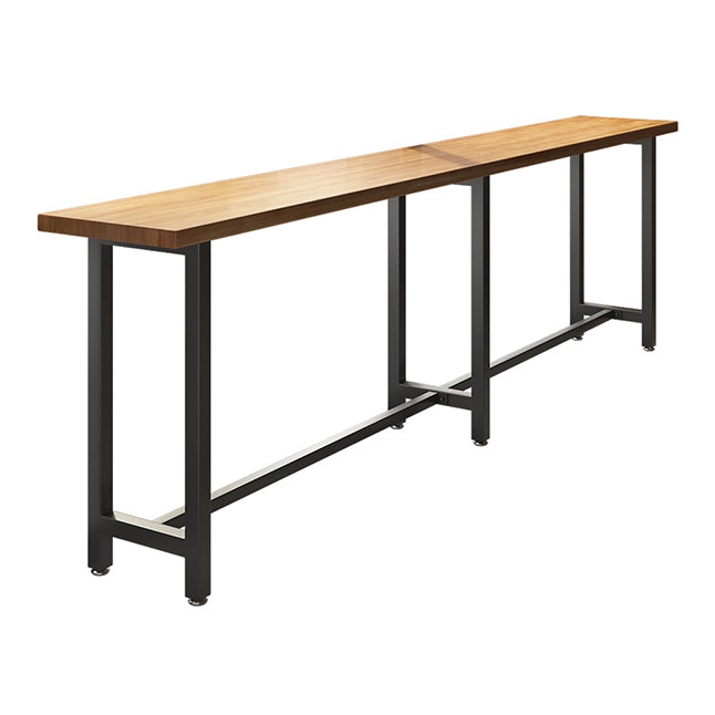 Modern 1/7 Pieces Bar Table Set Rectangle Pine Wood Counter Table with Stools for Shop Clearhalo 'Bar Furniture' 'furn' 'furn_home_bar_bar_sets' 'Furniture' 'Home Bars & Bar Sets' 'home_bar_bar_sets' 'Kitchen & Dining Furniture' 5493501