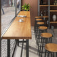 Modern 1/7 Pieces Bar Table Set Rectangle Pine Wood Counter Table with Stools for Shop Clearhalo 'Bar Furniture' 'furn' 'furn_home_bar_bar_sets' 'Furniture' 'Home Bars & Bar Sets' 'home_bar_bar_sets' 'Kitchen & Dining Furniture' 5493503