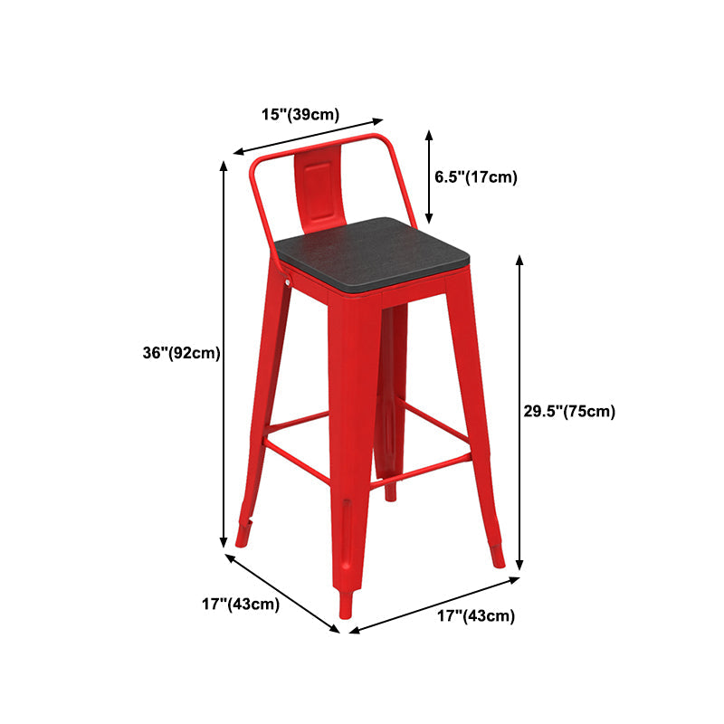 Industrial Red and Black Pub Table Set 1/2/4 Pieces Rectangle Trestle Pub Dining Set