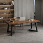 Industrial Dining Set 1/2 Pieces Solid Wood Double Pedestal Dinette Set