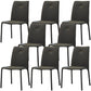 Modern Style Dining Chair Armless Chairs with Metal Legs for Home Dark Gray 8 Piece Set Clearhalo 'Dining Chairs' 'Dining Tables & Seating' 'dining_chair' 'furn' 'furn_dining_chair' 'Furniture' 'Kitchen & Dining Furniture' 5493601