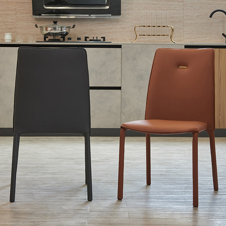 Modern Style Dining Chair Armless Chairs with Metal Legs for Home Clearhalo 'Dining Chairs' 'Dining Tables & Seating' 'dining_chair' 'furn' 'furn_dining_chair' 'Furniture' 'Kitchen & Dining Furniture' 5493602