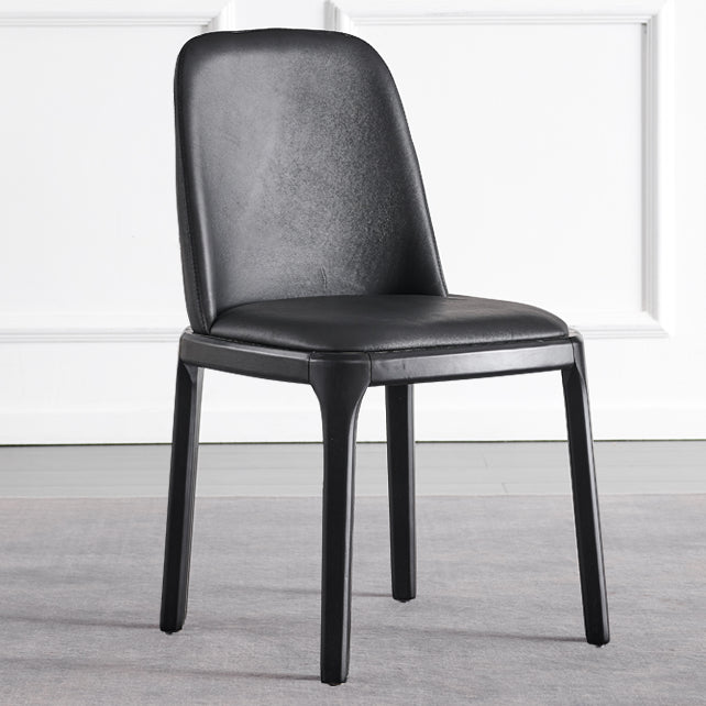 家のために木製の脚を備えたモダンなスタイルのダイニングチェアアームレスチェア