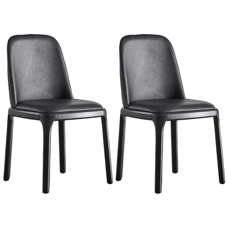 家のために木製の脚を備えたモダンなスタイルのダイニングチェアアームレスチェア