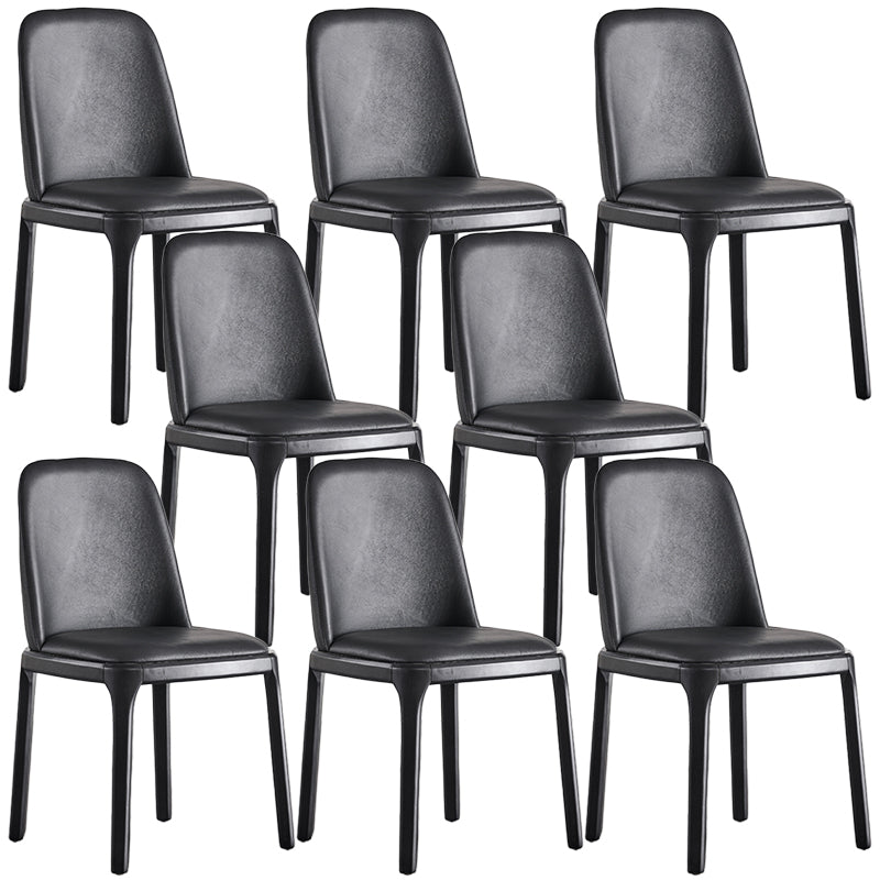 家のために木製の脚を備えたモダンなスタイルのダイニングチェアアームレスチェア