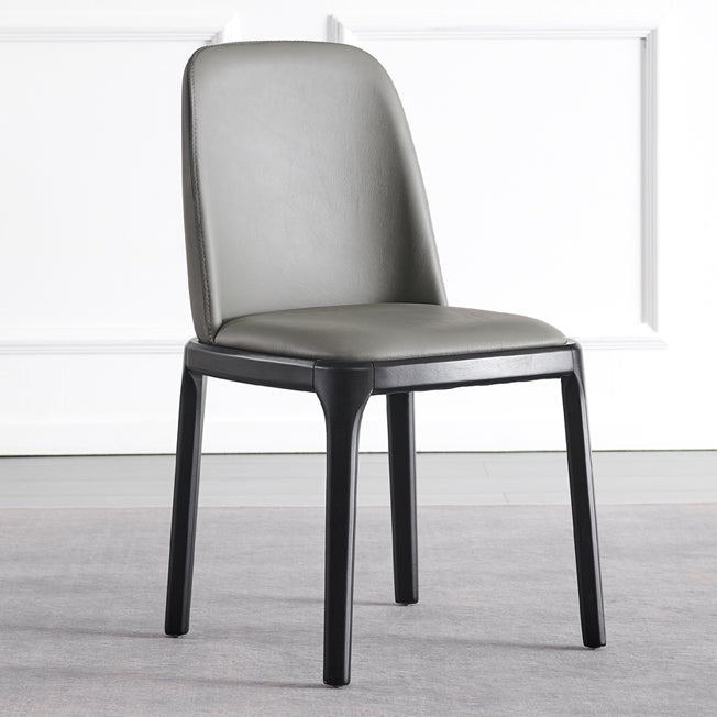 家のために木製の脚を備えたモダンなスタイルのダイニングチェアアームレスチェア