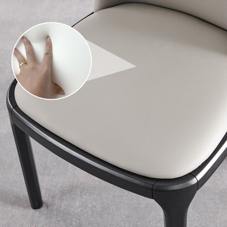 家のために木製の脚を備えたモダンなスタイルのダイニングチェアアームレスチェア