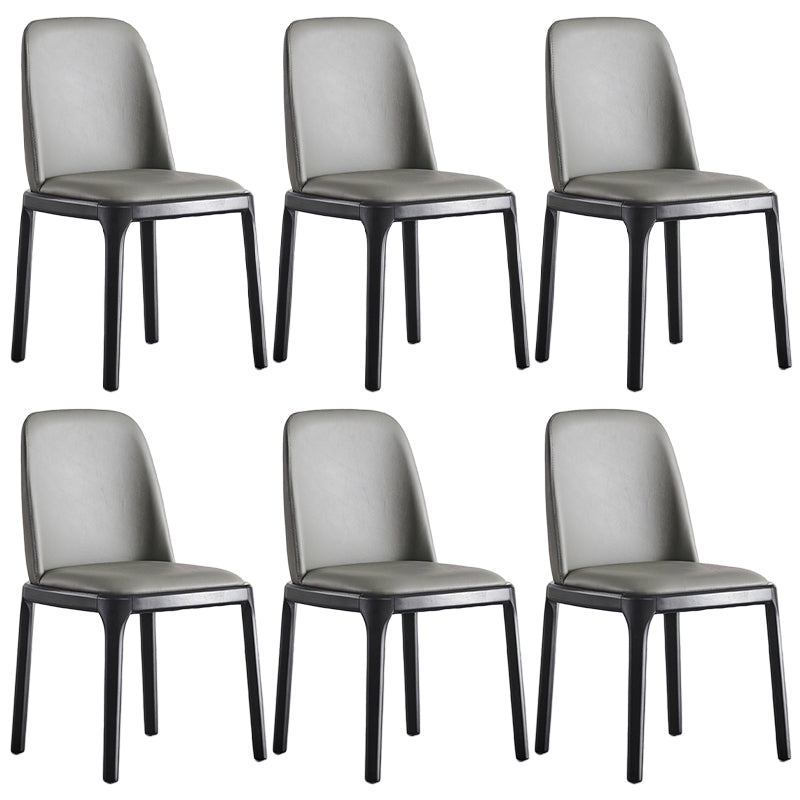 家のために木製の脚を備えたモダンなスタイルのダイニングチェアアームレスチェア