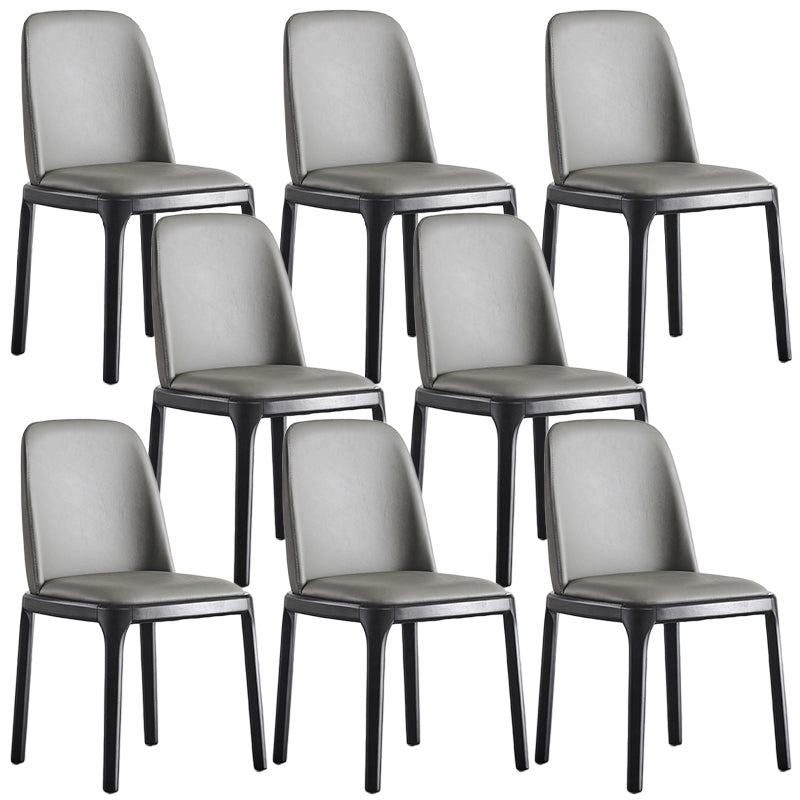 家のために木製の脚を備えたモダンなスタイルのダイニングチェアアームレスチェア