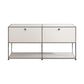 Sideboard in acciaio inossidabile in stile contemporaneo