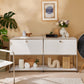 Sideboard in acciaio inossidabile in stile contemporaneo