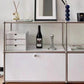 Sideboard in acciaio inossidabile in stile contemporaneo