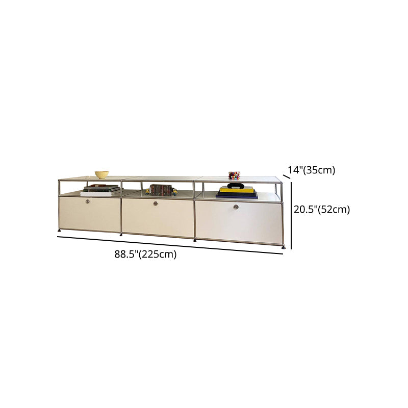 Contemporary Style Sideboard Metal Storage Sideboard for Kitchen