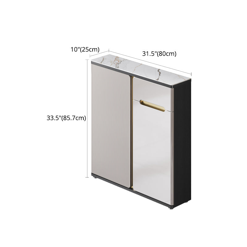 Armadio da cucina in pietra sinterizzato in stoccaggio di lusso per casa