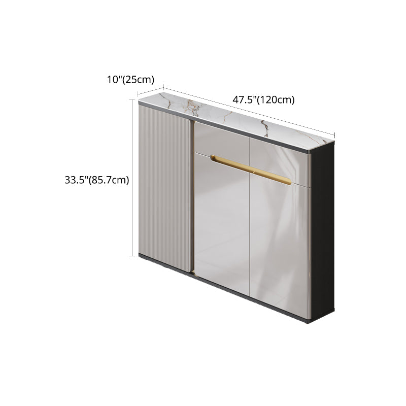 Armadio da cucina in pietra sinterizzato in stoccaggio di lusso per casa