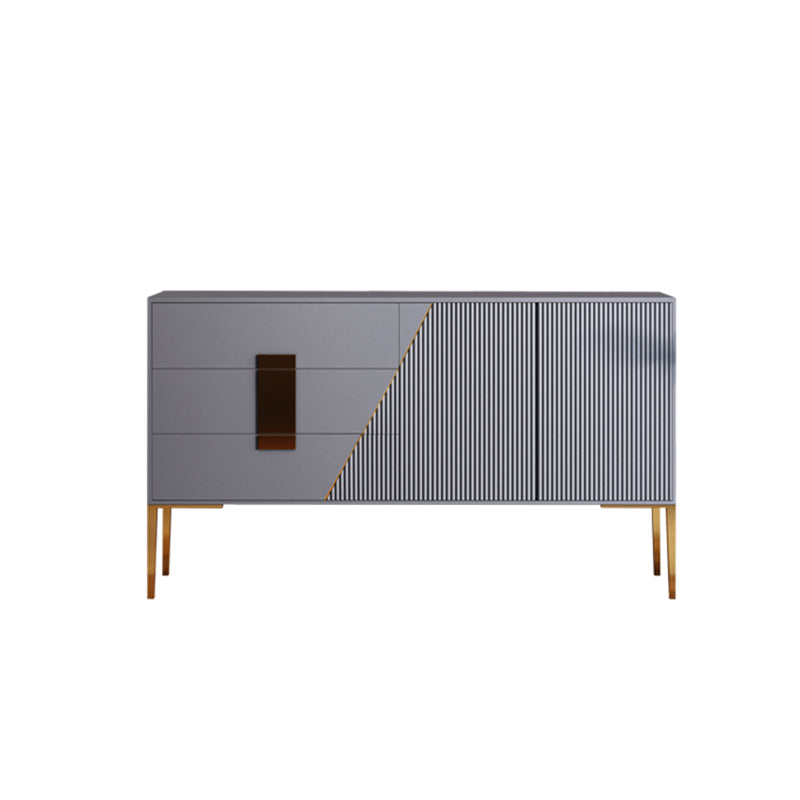 Rectangle Home Sideboard Luxury Cabinet with Drawers and Doors Grey Clearhalo 'buffet_sideboard' 'Buffets & Sideboards' 'furn' 'furn_buffet_sideboard' 'Furniture' 'Kitchen & Dining Furniture' 5494471