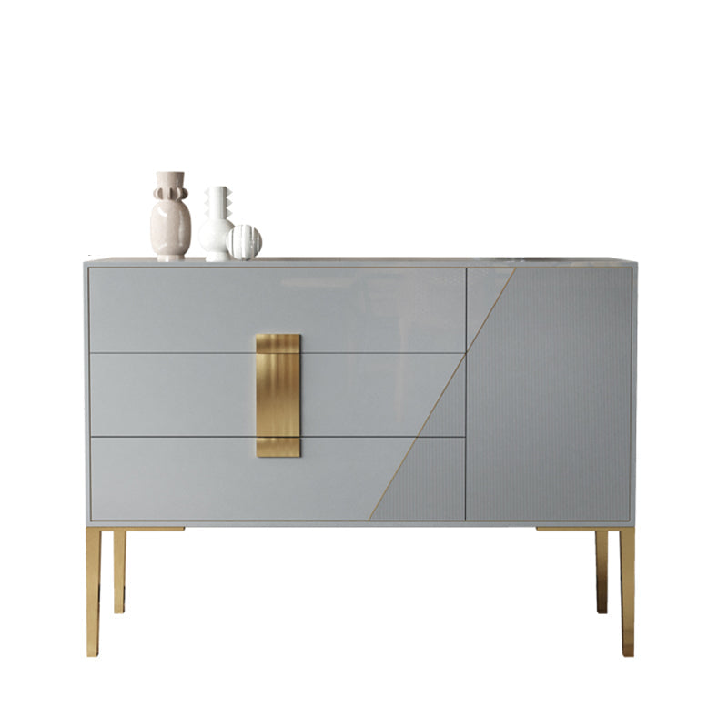 Rectangle Home Sideboard Luxury Cabinet with Drawers and Doors Clearhalo 'buffet_sideboard' 'Buffets & Sideboards' 'furn' 'furn_buffet_sideboard' 'Furniture' 'Kitchen & Dining Furniture' 5494478