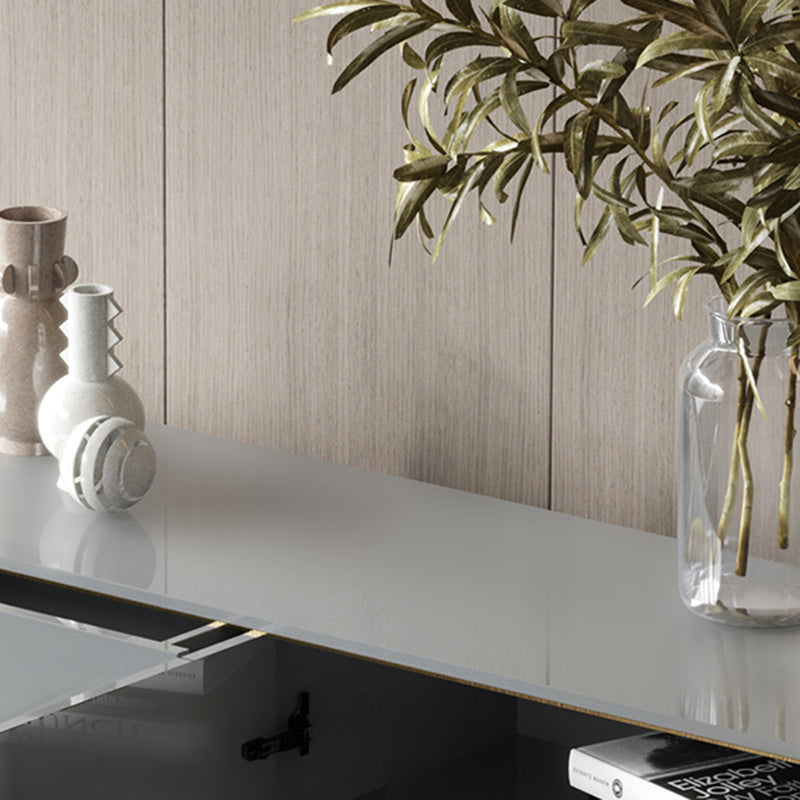 Rectangle Home Sideboard Luxury Cabinet with Drawers and Doors Clearhalo 'buffet_sideboard' 'Buffets & Sideboards' 'furn' 'furn_buffet_sideboard' 'Furniture' 'Kitchen & Dining Furniture' 5494479