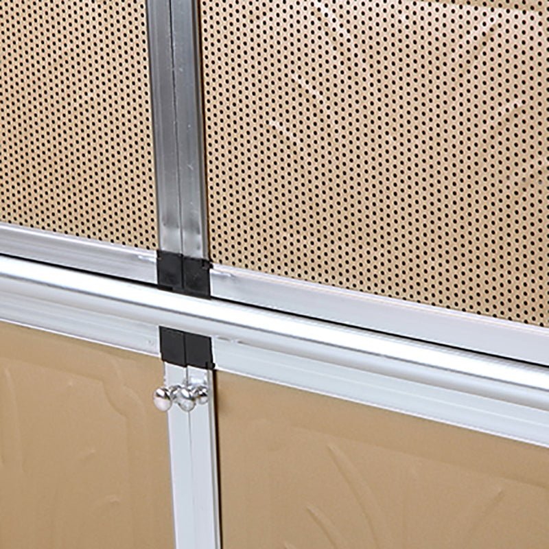 47.5"L Modern Style Sideboard with Metal Cabinets Door Sideboard for Kitchen Dining Room Clearhalo 'buffet_sideboard' 'Buffets & Sideboards' 'furn' 'furn_buffet_sideboard' 'Furniture' 'Kitchen & Dining Furniture' 5494504