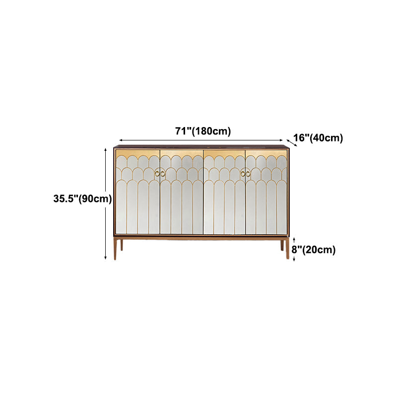 Server glam in legno top cucina server a buffet per soggiorno per soggiorno